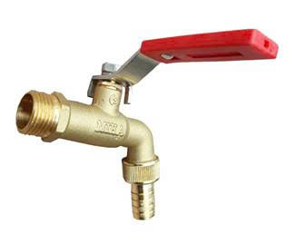 Vòi gạt đồng tay Inox Miha